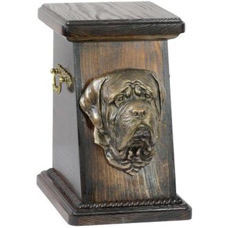 OEM Mast&iacute;n Ingl&eacute;s, Mast&iacute;n - Urna Para Cenizas De Perro, Elegante Urna Con Estatuilla, Urna Conmemorativa Con Busto De Perro De Art-dog
