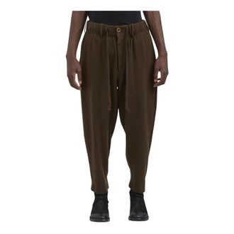Uma Wang Pantalone Pigiama in Lana - - Trousers - Uomo - Verde - S