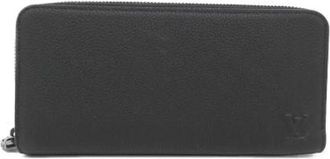 Louis Vuitton Pre-owned Wallets, male, Black, Size: ONE SIZE Pre-owned Aerogram Waxy Calf Long Wallet