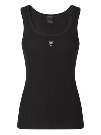 Pinko ribbed tank top - Black