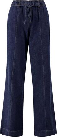 Zusss Denim Wijde Broek - Dames - Broeken - Blauw - Maat: L Denim
