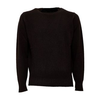 FILIPPO DE LAURENTIIS Wool Cashmere Ribbed Crewneck Sweater