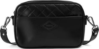 Doucal's matelass&eacute;-detail leather messenger bag - unisex - Calf Leather - OS - Black