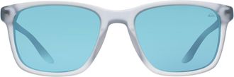 Quiksilver Rectangle Mens Matte Ice Blue Crystal Mirrored QS4001 - One Size
