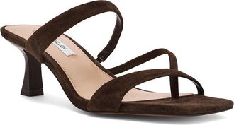Steve Madden Ajay Womens Sandals Brown Suede : 9.5 M, Leather
