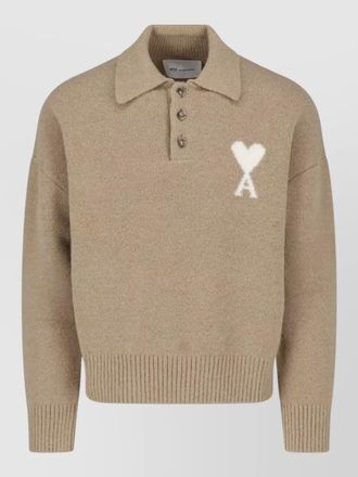 Ami alpaca polo shirt