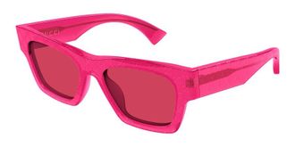Gucci Red Cat Eye Ladies Sunglasses GG1835S 008 52