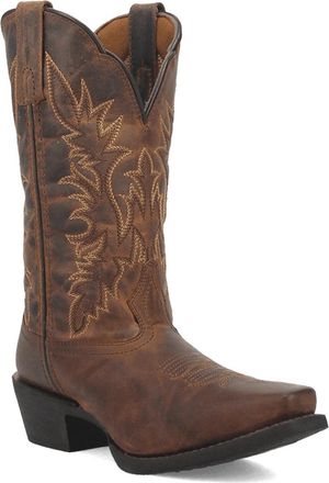 Laredo Womens Laredo Malinda 51134 Brown Leather Square Toe Western Boots ZOGG2015