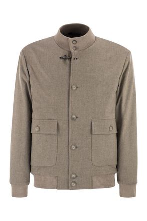 Fay Virgin Wool Bomber Jacket