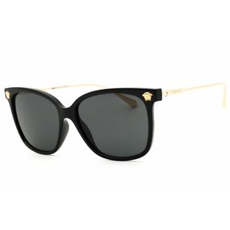 Versace Ladies Black Rectangular Sunglasses 0VE4507U