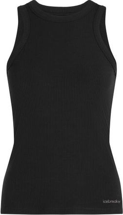 Icebreaker Merino Rib Lotus Tank Tank Top f&uuml;r Damen | schwarz