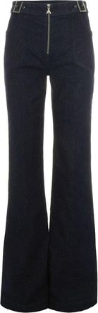 Patrizia Pepe Blue Flare Trousers