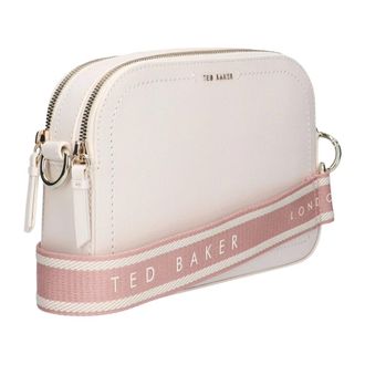 Ted Baker Luceele Webbing Leren Crossbodytas - Dames - Tassen - Beige - Maat: ONE Size Leer