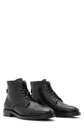 AllSaints Bloom Lace-Up Boot in Black at Nordstrom, Size 11