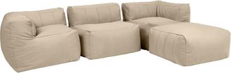 Icon Brand Puf sof&aacute; esquinero modular 4 piezas int/ext en olefina beige