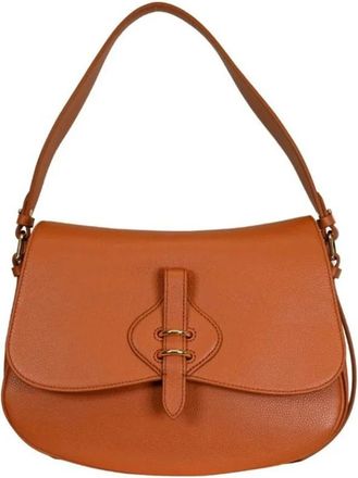 Coccinelle Mavery Schoudertas - Dames - Schoudertassen - Oranje - ONE Size - Leer - Tassen