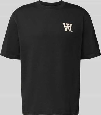 Wood Wood T-Shirt mit Rundhalsausschnitt Modell Liam in Black, Gr&ouml;&szlig;e XL