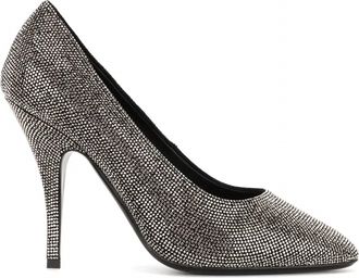 Ferragamo Womens Crystal-Embellished Pumps In Black
