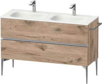 Duravit Duravit - Sivida Mueble Bajo Lavabo, 2 Cajones, Tirador Cromado