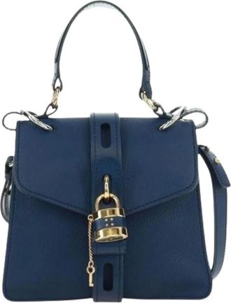 Chlo&eacute; Pre-owned Mini Bags, female, Blue, Size: ONE SIZE Pre-owned Aby Day Bag