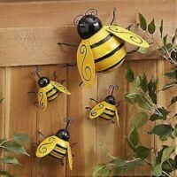OEM Decoraci&oacute;n De Pared De Abeja De Metal, Obra De Arte Resistente A La Intemperie Para La Decoraci&oacute;n De Exteriores Del Hogar Y El Jard&iacute;n, Escultura De Ab