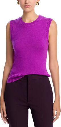 A.L.C. Ian Sleeveless Cashmere Top In Fuchsia