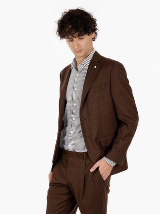 L.B.M. 1911 Abito in lana vergine monopetto moro