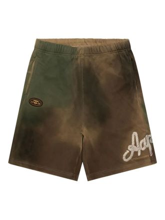 Aape By A Bathing Ape tie-dye shorts - men - Cotton/Polyester - L - Brown
