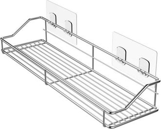 OEM No Requiere Perforaciones, Estante Doble Autoadhesivo Para Ba&ntilde;o, Cocina O Pared, Colgador De Medias En Acero Inoxidable