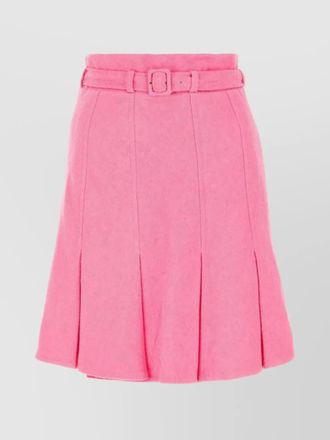 Patou textured skirt with adjustable belt