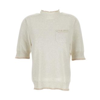 Lorena Antoniazzi Turtlenecks, female, White, Size: XS Crewneck Sweater