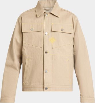 Casablanca Men & apos;s Canvas Trucker Jacket