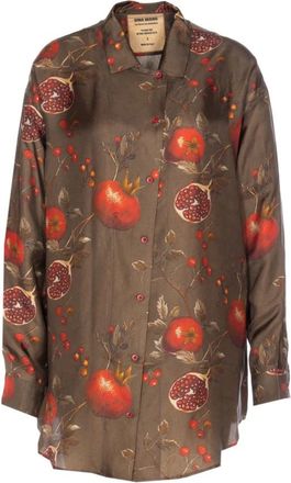 Uma Wang Bruine Shirts voor Vrouwen - Dames - Overhemden - Bruin - L - Overhemden
