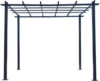 OUTSUNNY Grape Trellis Pergola | TJ Hughes Black