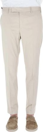 Pantaloni Torino Pantalone Dieci - Heren - Chinos - Beige - XL - Katoen - Broeken