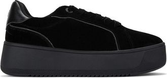 Kurt Geiger Lighter Velvet Suedette Trainers
