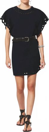 Isabel Marant Orlane Dress In Faded Black