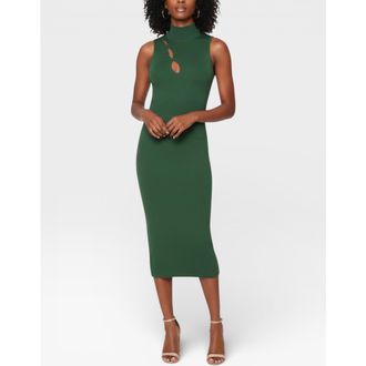 Rachel Roy Chai Mock Neck Sweater Dress in Spruce at Nordstrom, Size Xx-Large