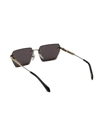 Just Cavalli Unisex Sunglasses Shiny Total Rose Gold Metal Eyewear