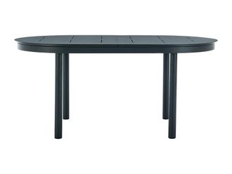 VENTE-UNIQUE.COM Mesa jard&iacute;n metal gris antracita