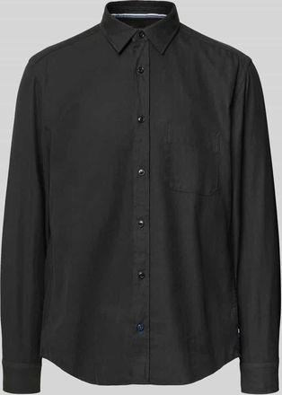Olymp Level 5 Slim Fit Freizeithemd mit Kentkragen in Black, Größe XXL