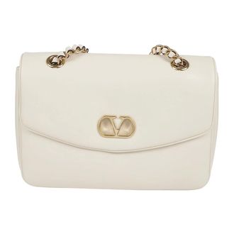 Valentino Garavani Djuna Medium Chain Bag - female - Valentino Garavani - Shoulder Bags - Beige - ONE SIZE - Bags