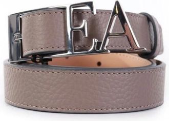 Emporio Armani Elephant Logo Belt - Heren - Riemen - Grijs - 90 CM - Accessoires