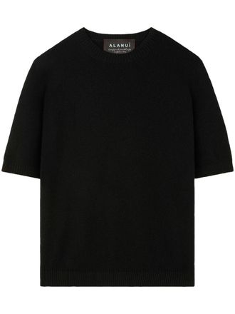 Alanui T-shirt A Finest Knit girocollo - Nero