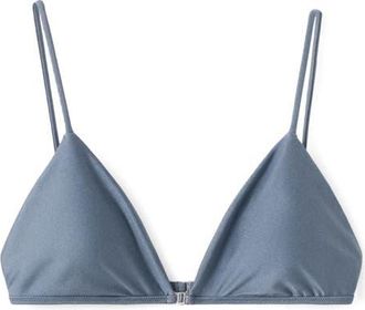 Mango Triangle Bikini Top in Blue at Nordstrom, Size X-Small