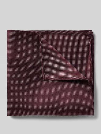 Willen Krawattenfabrik Einstecktuch aus reiner Seide in Bordeaux, Größe 1