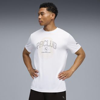 Puma T-shirt con grafica Run Club da uomo, Abbigliamento, Bianco, XXL