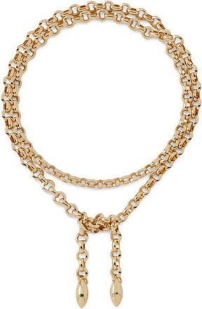 Jennifer Fisher Wraparound Link Necklace in Yellow Gold at Nordstrom
