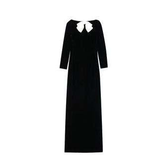 Saint Laurent Velvet Long Kleid