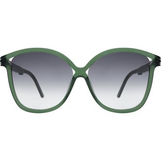 Illesteva Nancy Sunglasses in Pine /Grey at Nordstrom